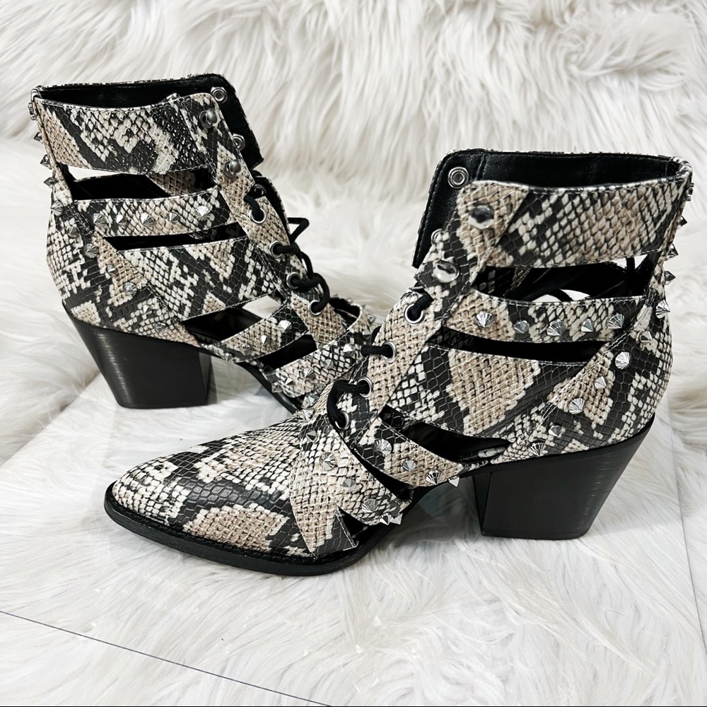 Sam Edelman snakeskin Heel Booties